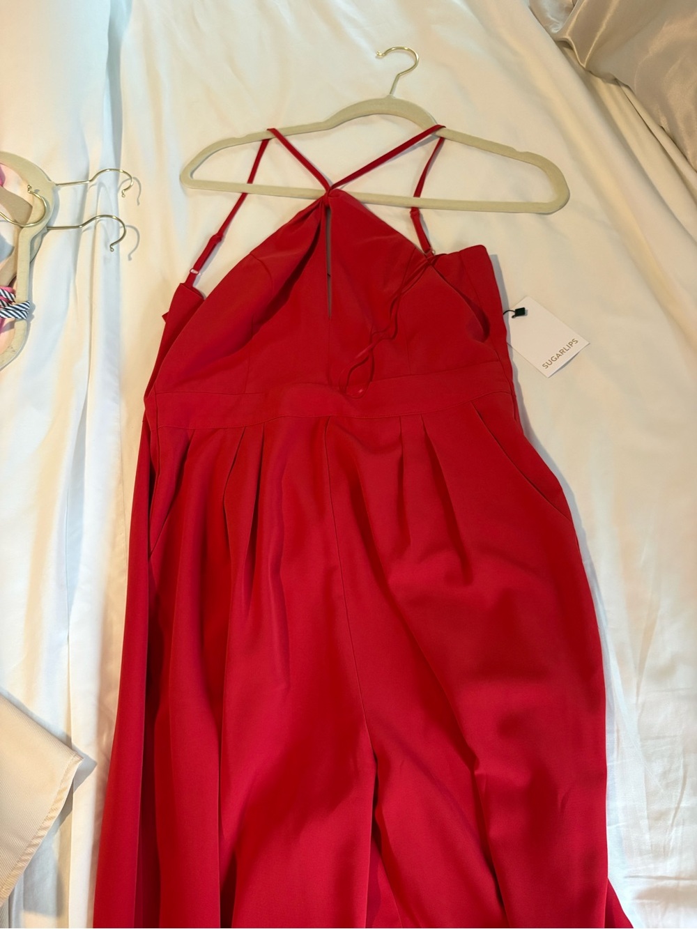 Red Strappy Jumpsuit from Vici